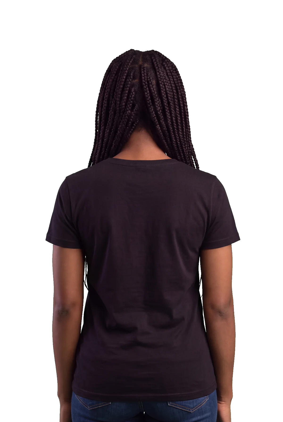 Bagged, Black, worn Chunk Chunk shirt, mockup, back