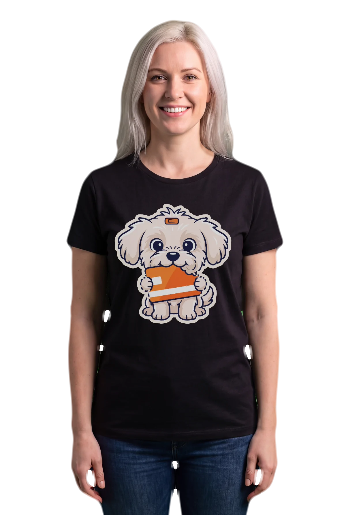 Chunk it, Black, worn Chunk Chunk shirt, mockup, front