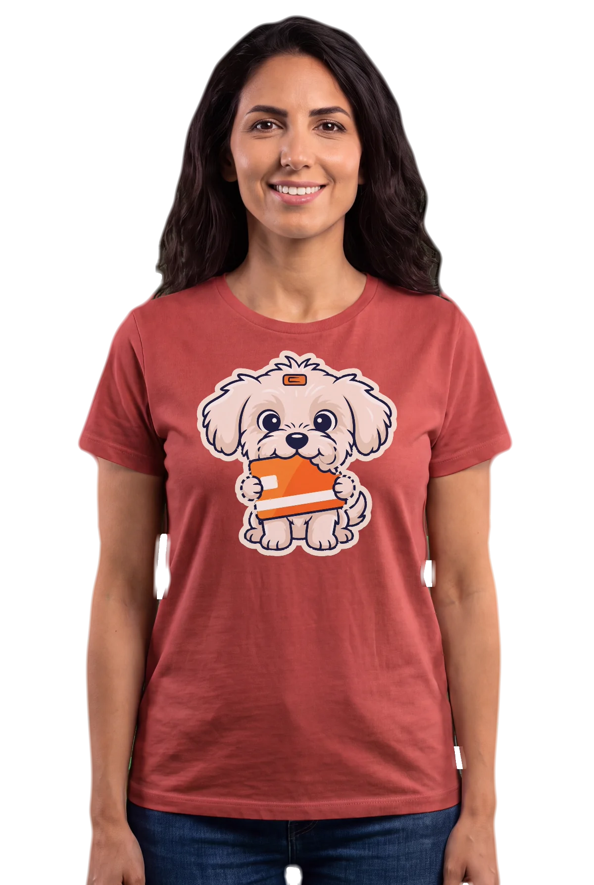 Chunk it, Red, worn Chunk Chunk shirt, mockup