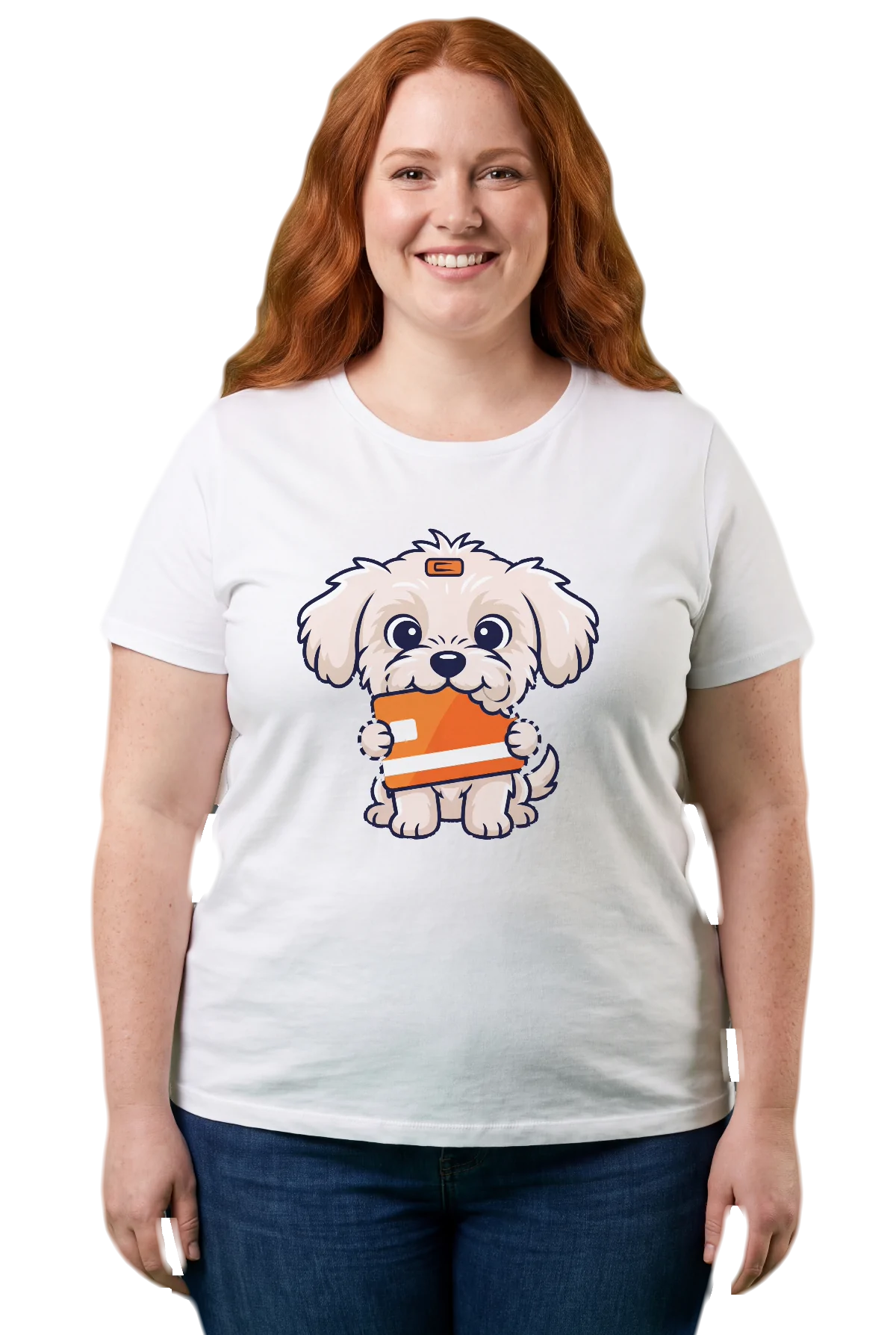 Chunk it, White, worn Chunk Chunk shirt, mockup, front