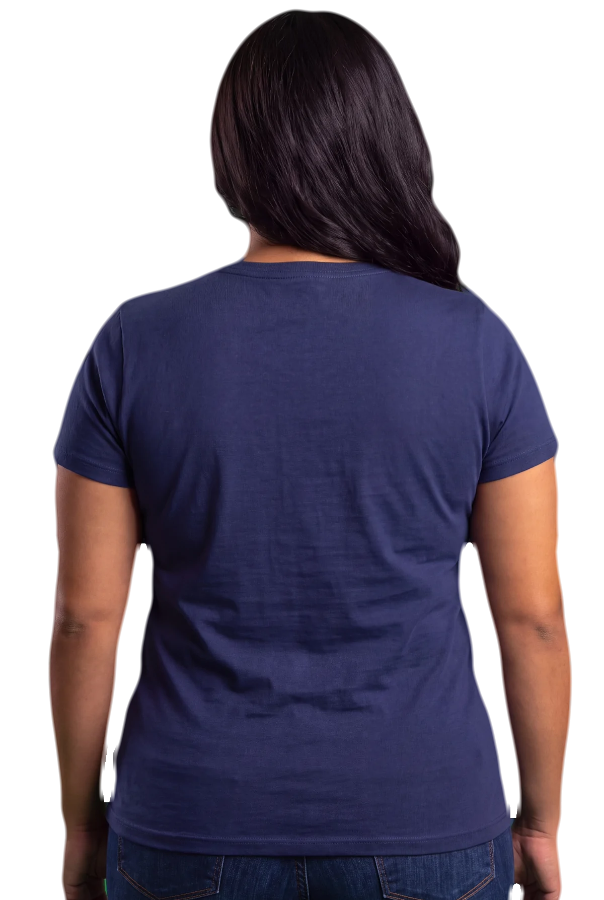 Chunk it, Navy, worn Chunk Chunk shirt, mockup, back