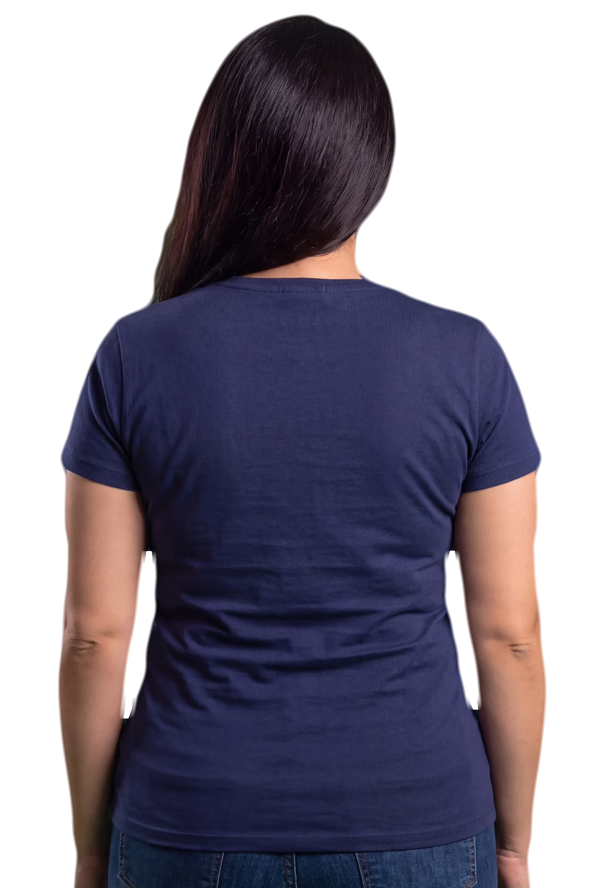 Snapped, Navy, worn Chunk Chunk shirt, mockup, back