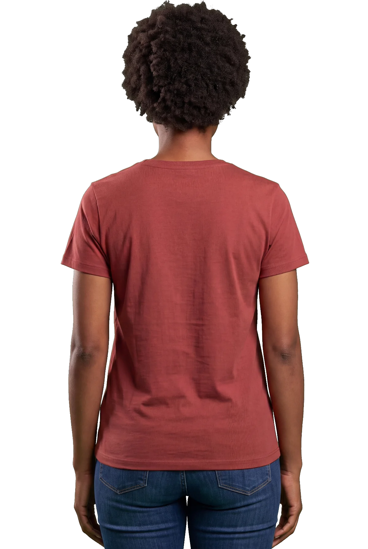Chunk Chunk tee, Red, worn Chunk Chunk shirt, mockup, back