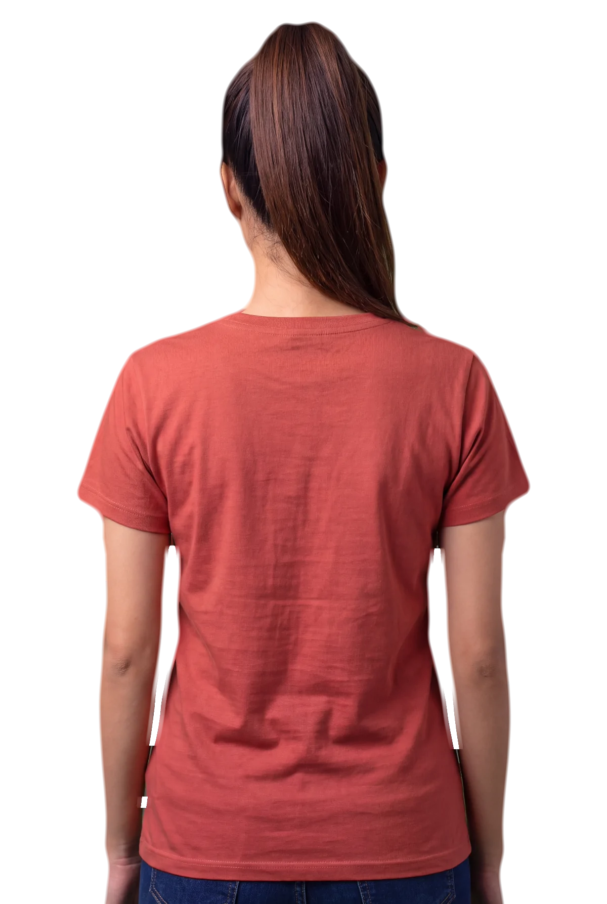 Snapped, Red, worn Chunk Chunk shirt, mockup, back