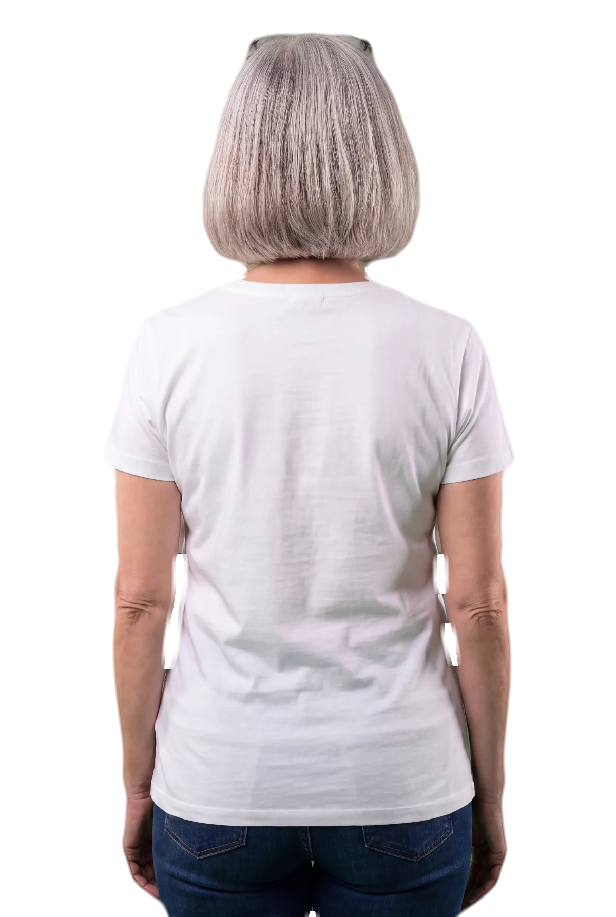 Haunted .ca, White, worn Chunk Chunk shirt, mockup, back