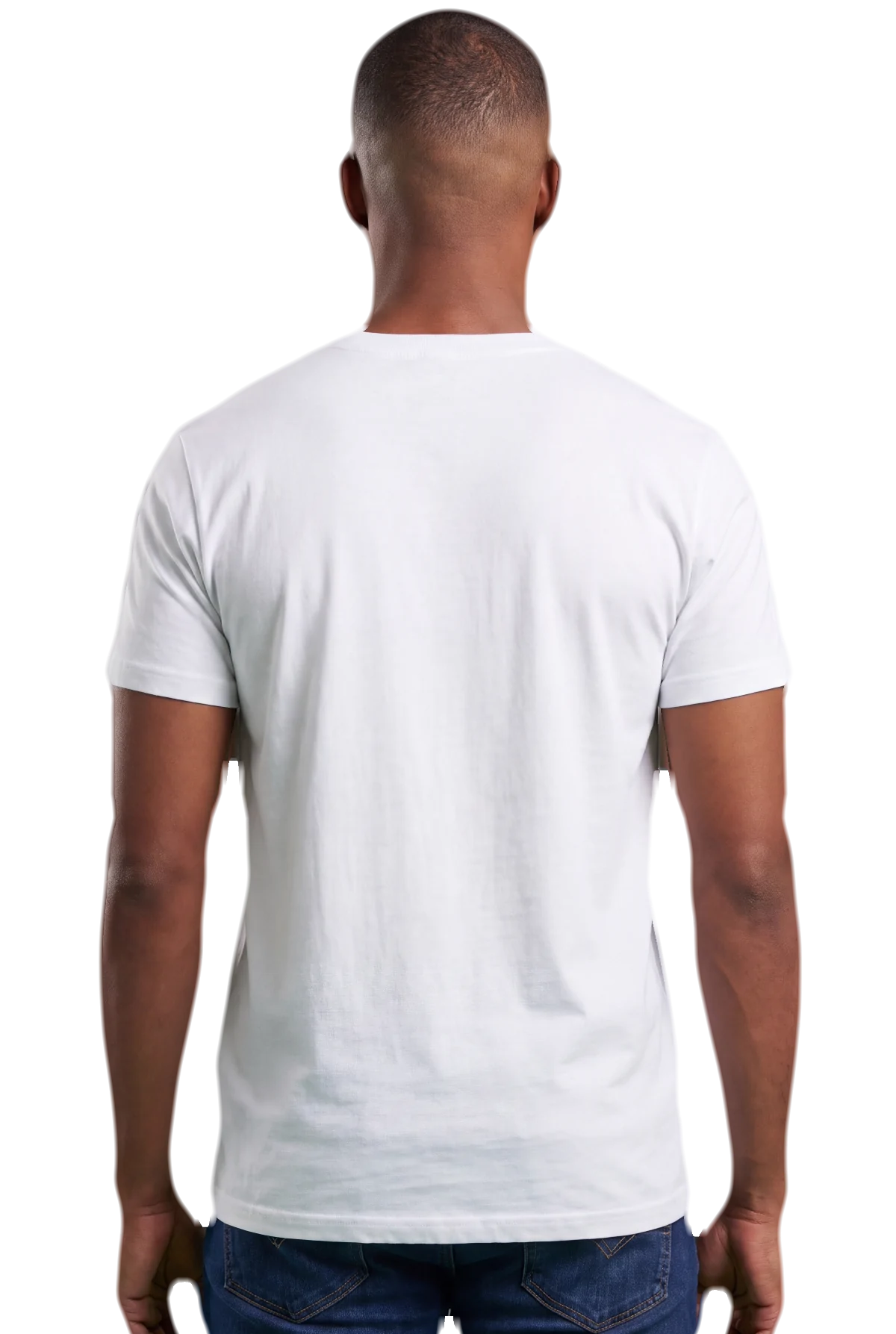 Paid in full, White, worn Chunk Chunk shirt, mockup, back